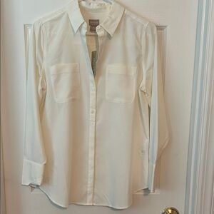 Chico's Off-White Casual Button-Down Shirt